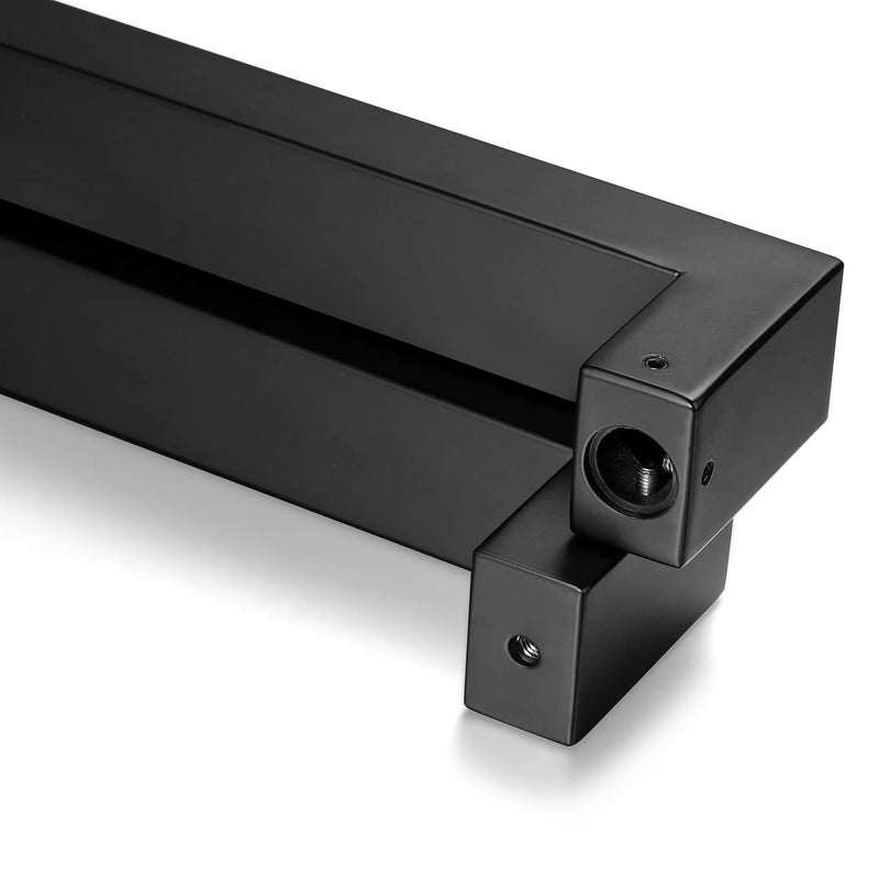 TOGU TG-R3825 مقبض باب سحب/مقبض باب حظيرة من الفولاذ المقاوم للصدأ SUS 304 بسمك 450 مم/18 بوصة، شكل مربع/مستطيل، تشطيب أسود غير لامع - Image 4